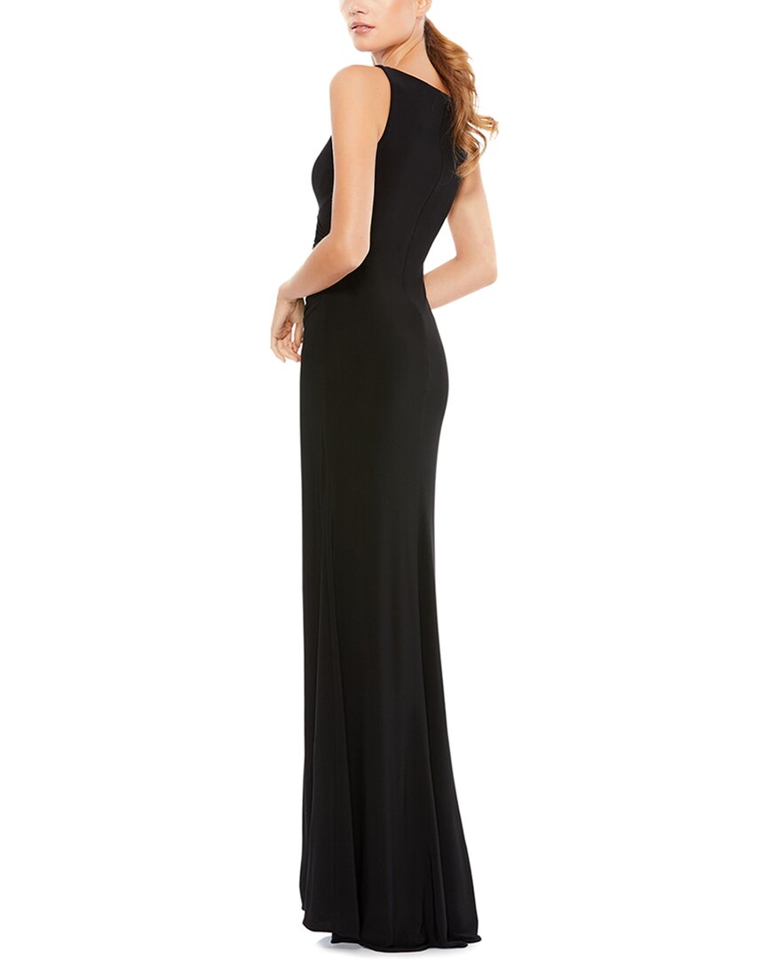 Mac Duggal Mac Duggal Faux Wrap Sleeveless V Neck Gown