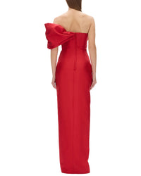 Rachel Gilbert Rachel Gilbert Marlo Fitted Wool & Silk-Blend Gown