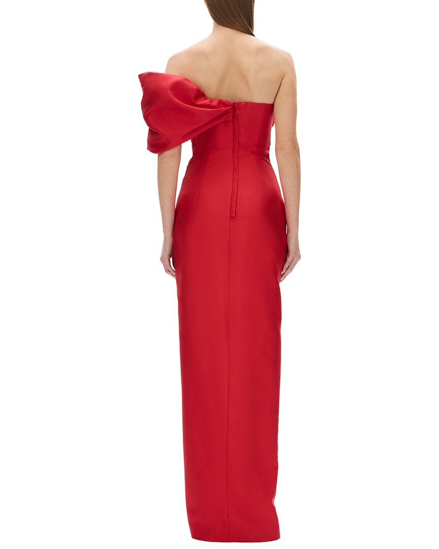 Rachel Gilbert Rachel Gilbert Marlo Fitted Wool & Silk-Blend Gown