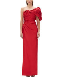 Rachel Gilbert Rachel Gilbert Marlo Fitted Wool & Silk-Blend Gown