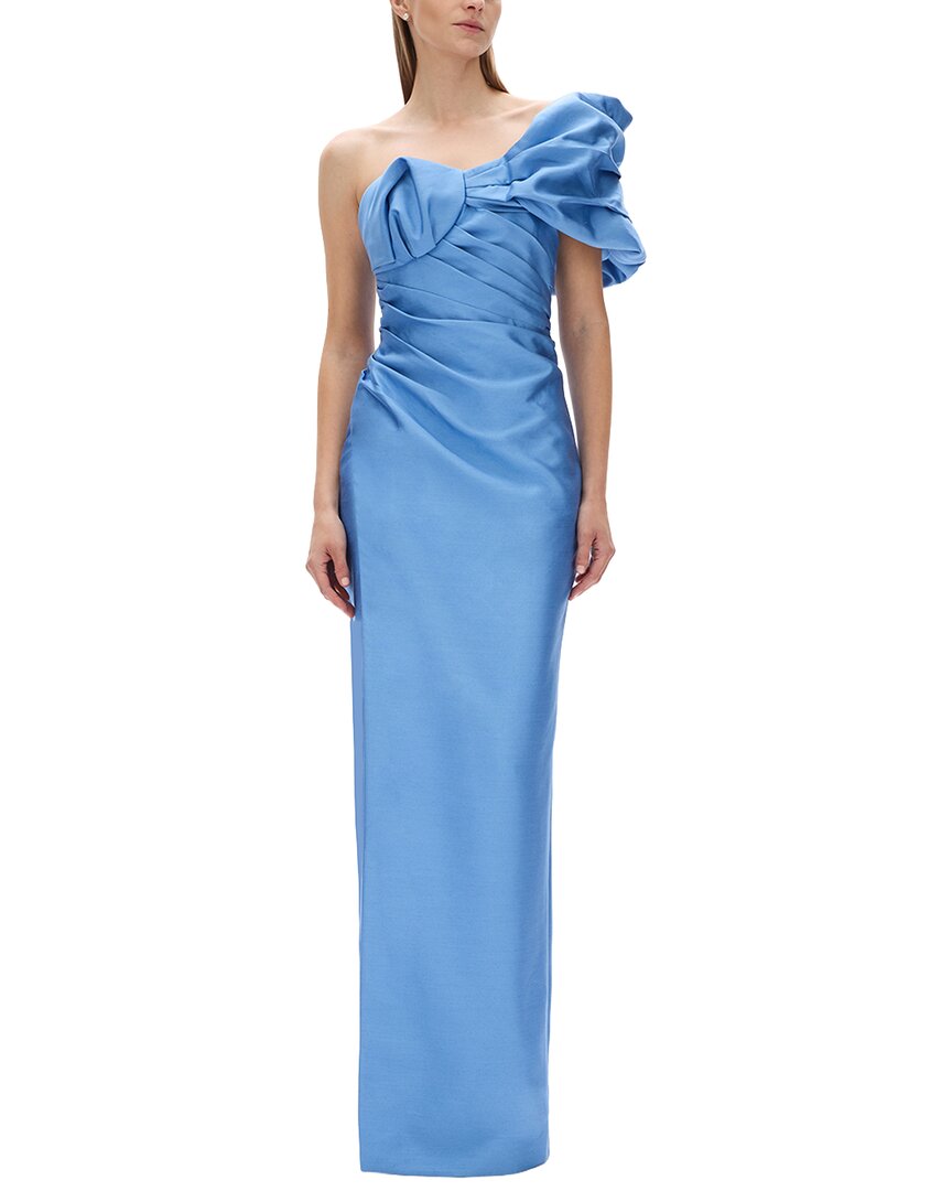 Rachel Gilbert Rachel Gilbert Marlo Fitted Wool & Silk-Blend Gown