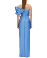 Rachel Gilbert Rachel Gilbert Marlo Fitted Wool & Silk-Blend Gown