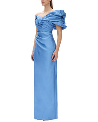 Rachel Gilbert Rachel Gilbert Marlo Fitted Wool & Silk-Blend Gown