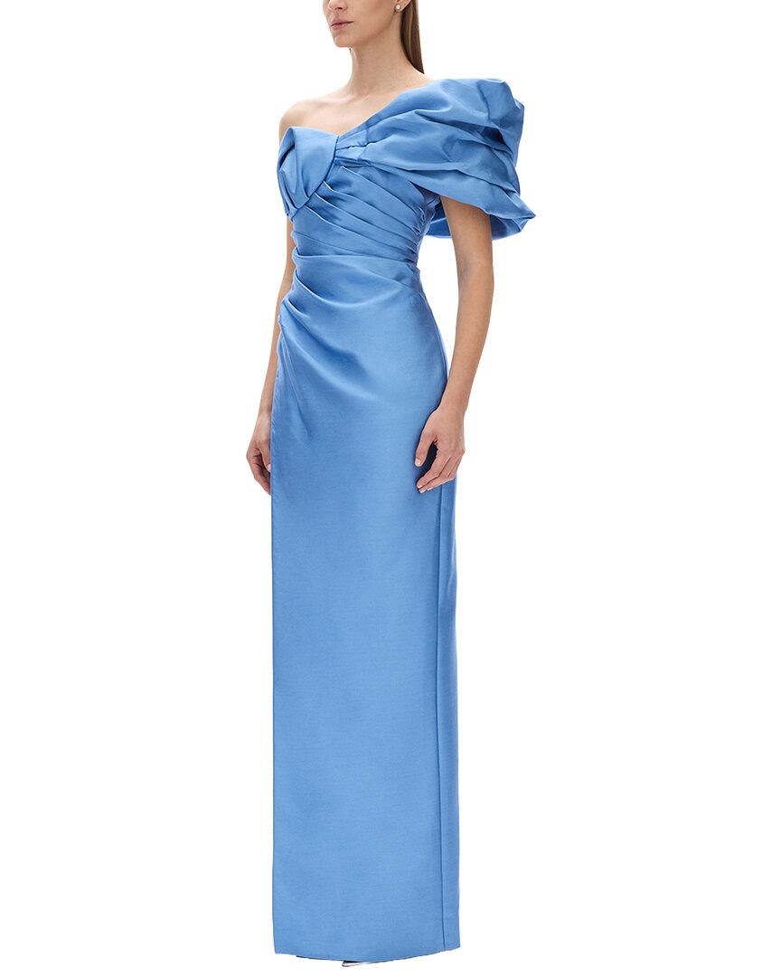 Rachel Gilbert Rachel Gilbert Marlo Fitted Wool & Silk-Blend Gown