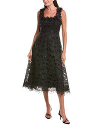 Teri Jon by Rickie Freeman Teri Jon By Rickie Freeman Organza Lace 3D A-Line Dress