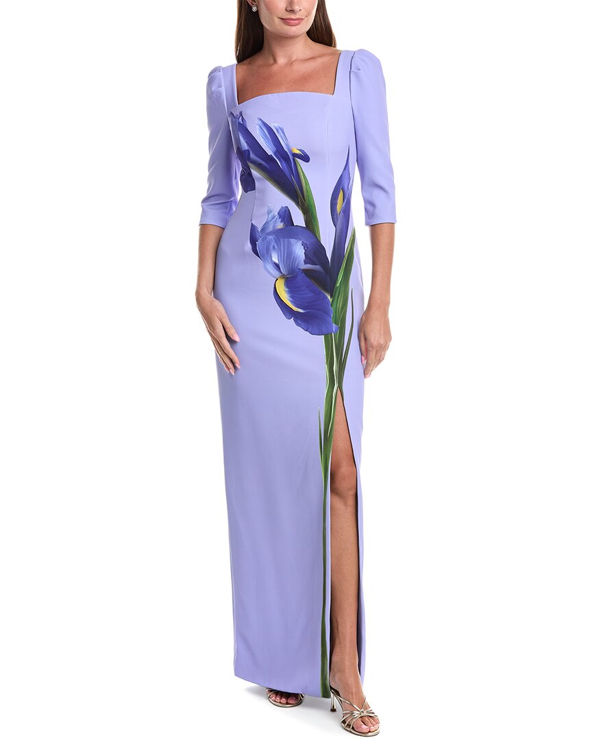 Teri Jon by Rickie Freeman Teri Jon By Rickie Freeman Crepe Column Gown