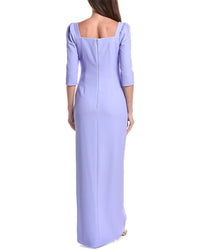 Teri Jon by Rickie Freeman Teri Jon By Rickie Freeman Crepe Column Gown