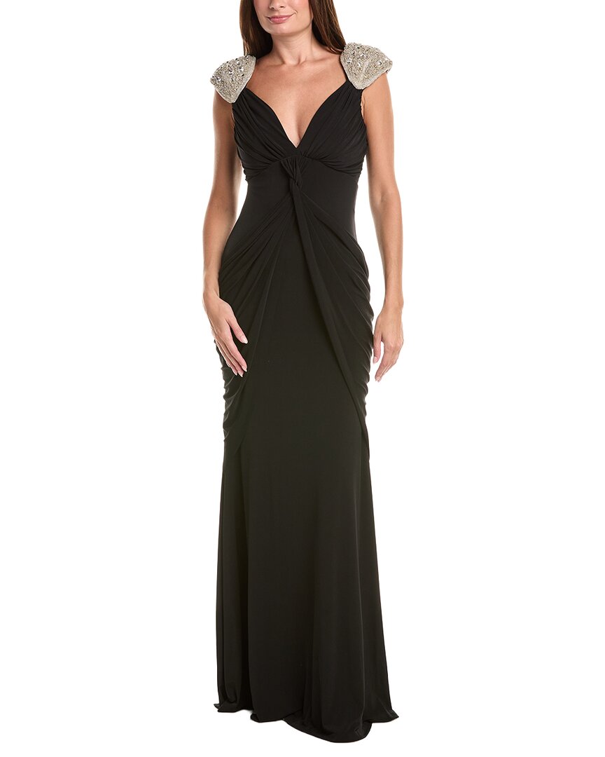 issue New York Issue New York Solid Embellished Maxi Dress