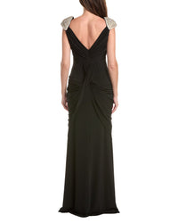 issue New York Issue New York Solid Embellished Maxi Dress