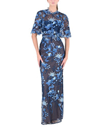 Marchesa Notte Marchesa Notte Cape Gown