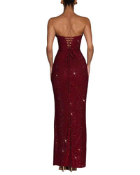 Ariel Tesoro Embellished Maxi Dress