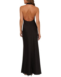 Adrianna Papell Adrianna Papell Satin Cowl Neck Long Dress