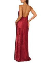 Adrianna Papell Adrianna Papell Foiled Chiffon Long Dress