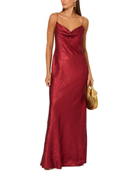 Adrianna Papell Adrianna Papell Foiled Chiffon Long Dress