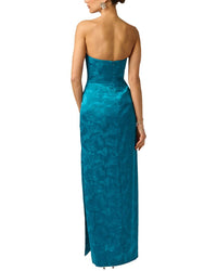 Adrianna Papell Adrianna Papell Woven Jacquard Long Dress