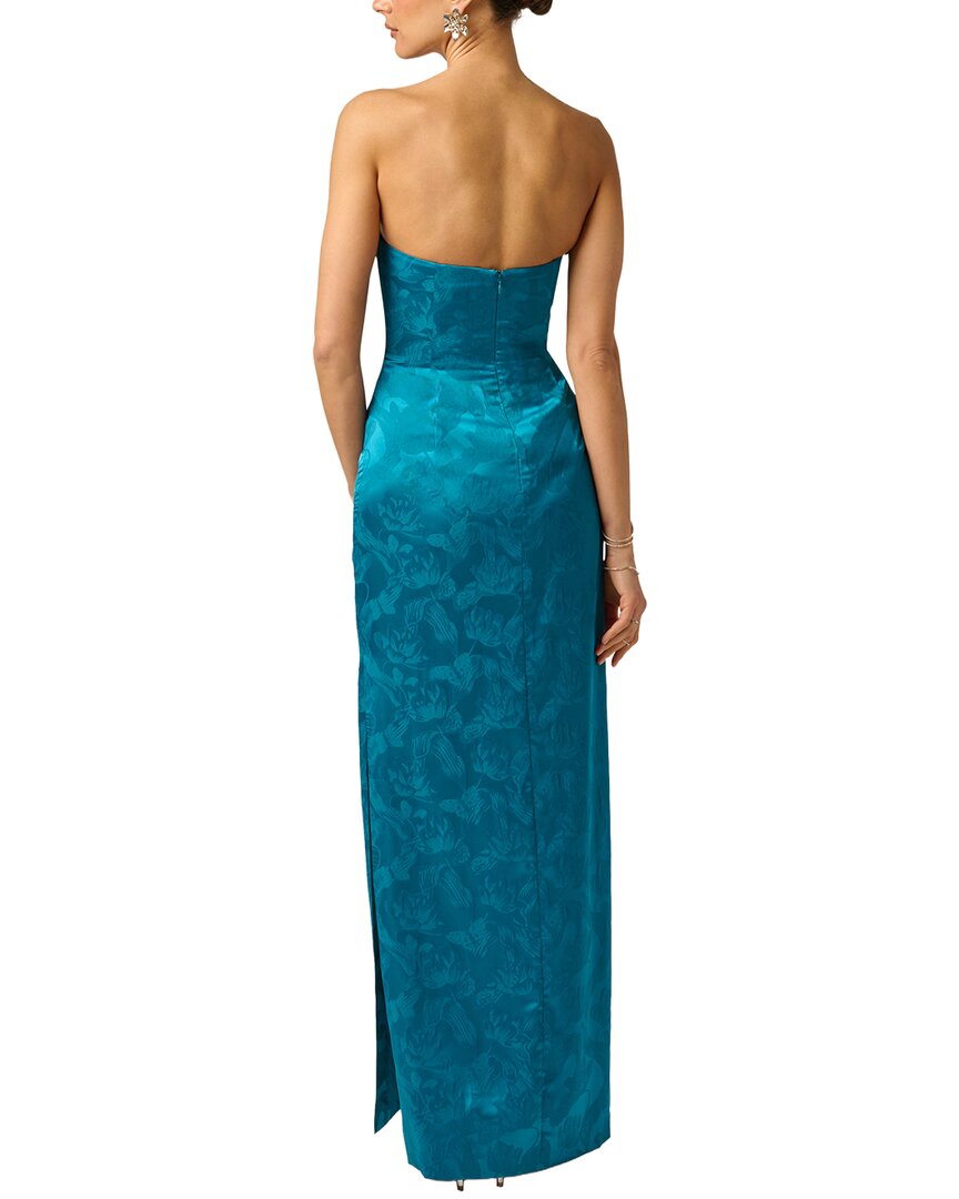 Adrianna Papell Adrianna Papell Woven Jacquard Long Dress
