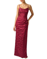 Adrianna Papell Adrianna Papell Woven Jacquard Long Dress