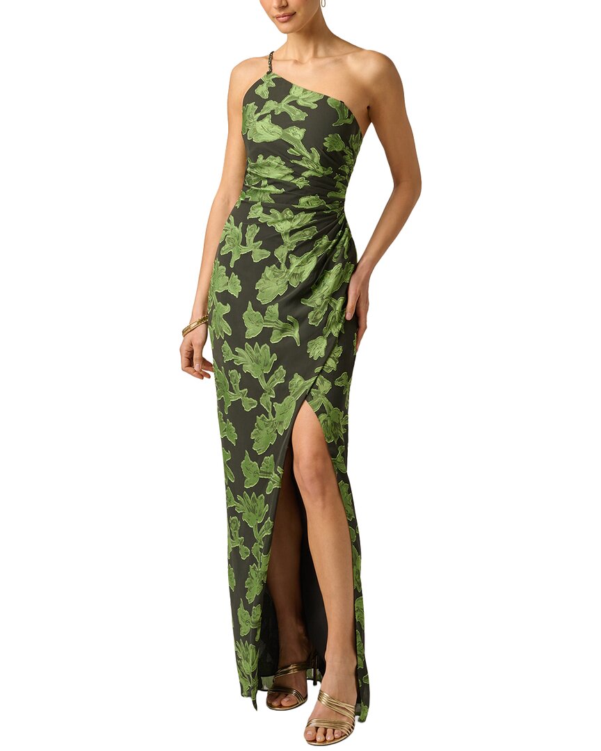 Adrianna Papell Adrianna Papell Burnout Jacquard Long Dress