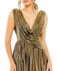 Mac Duggal Cowl A-Line Mini Dress