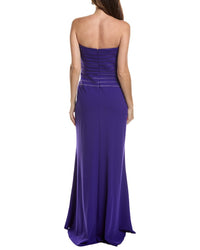 Tadashi Shoji Sleeveless Solid Maxi Dress