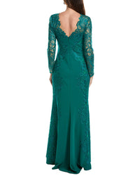 Tadashi Shoji Long Sleeve Maxi Dress