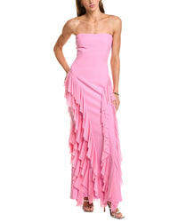Elliatt Amelina Strapless Ruffle Gown