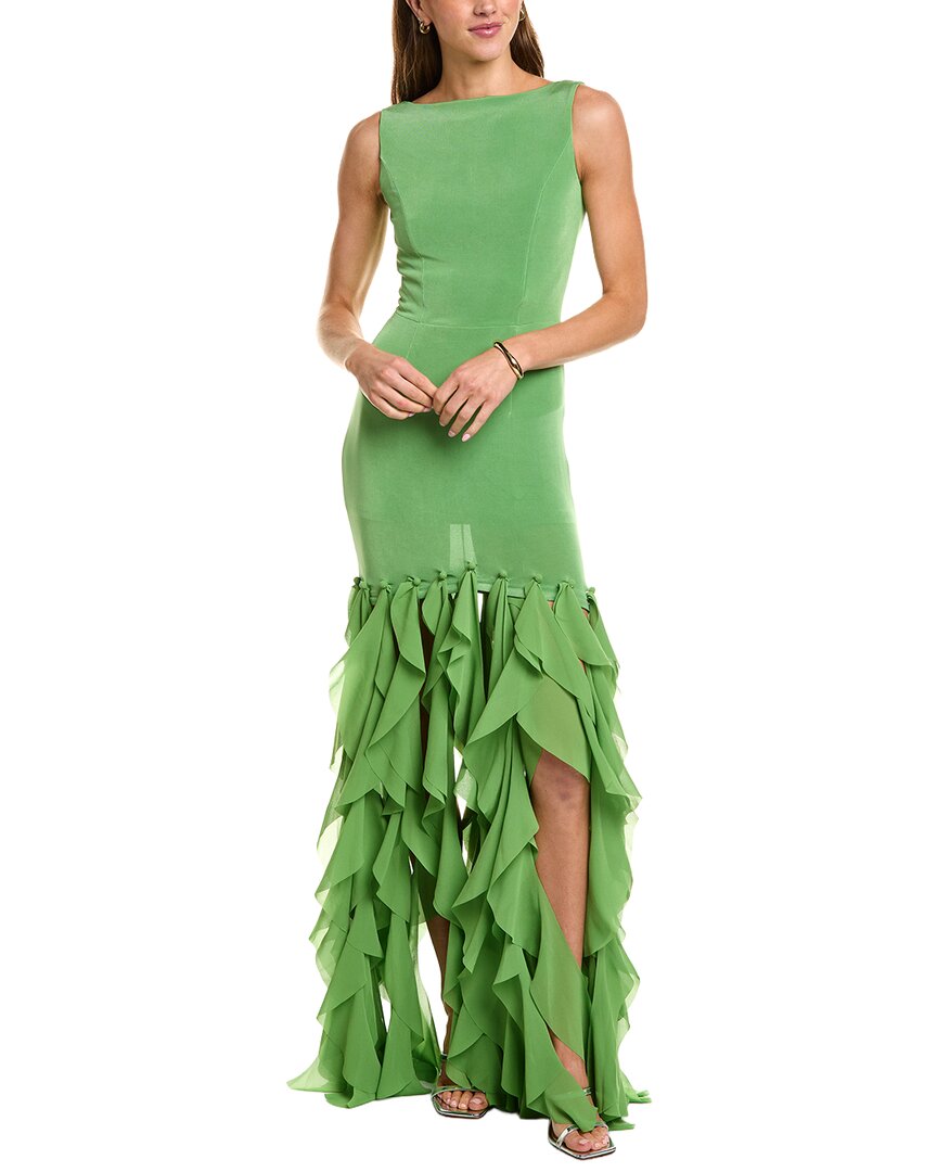 Elliatt Marison Ruffled Fringe Gown