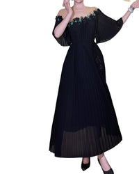 BRC By BURRYCO Brc By Burryco Off Shoulder Solid Maxi Dress