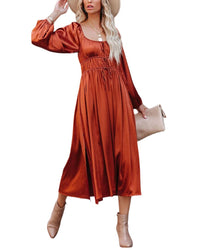 Charlotte Green Midi Dress