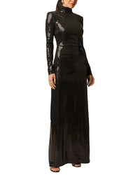 Adrianna Papell Adrianna Papell Sequins Knit Long Dress