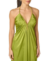 Adrianna Papell Adrianna Papell Stretch Satin Long Dress