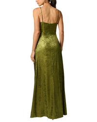 Adrianna Papell Adrianna Papell Foiled Chiffon Long Dress