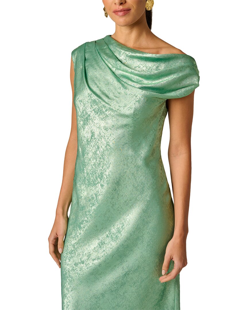 Adrianna Papell Adrianna Papell Foiled Chiffon Long Dress