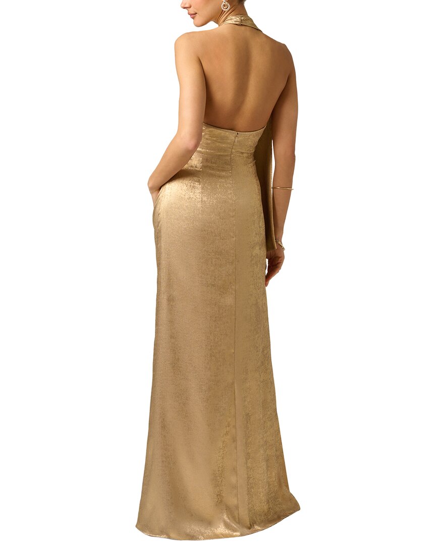 Adrianna Papell Adrianna Papell Foiled Chiffon Long Dress