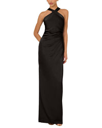 Adrianna Papell Adrianna Papell Stretch Satin Long Dress
