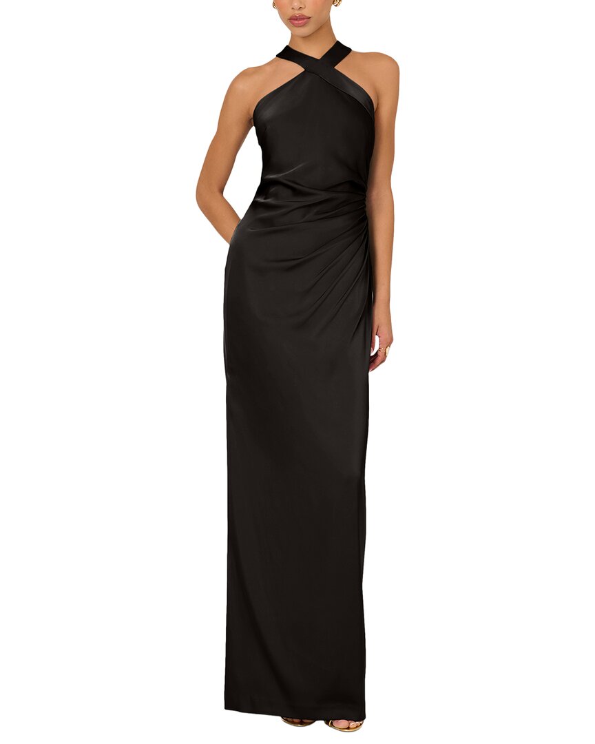 Adrianna Papell Adrianna Papell Stretch Satin Long Dress