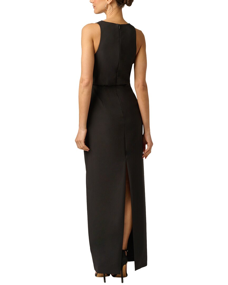Adrianna Papell Adrianna Papell Crepe And Lace Long Dress