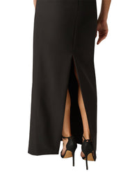 Adrianna Papell Adrianna Papell Crepe And Lace Long Dress