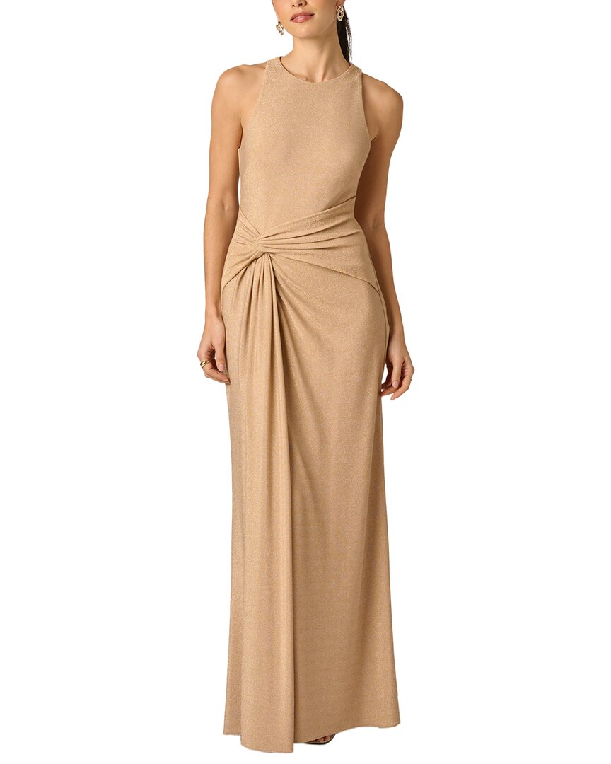 Adrianna Papell Adrianna Papell Metallic Knit Long Dress