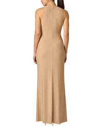 Adrianna Papell Adrianna Papell Metallic Knit Long Dress