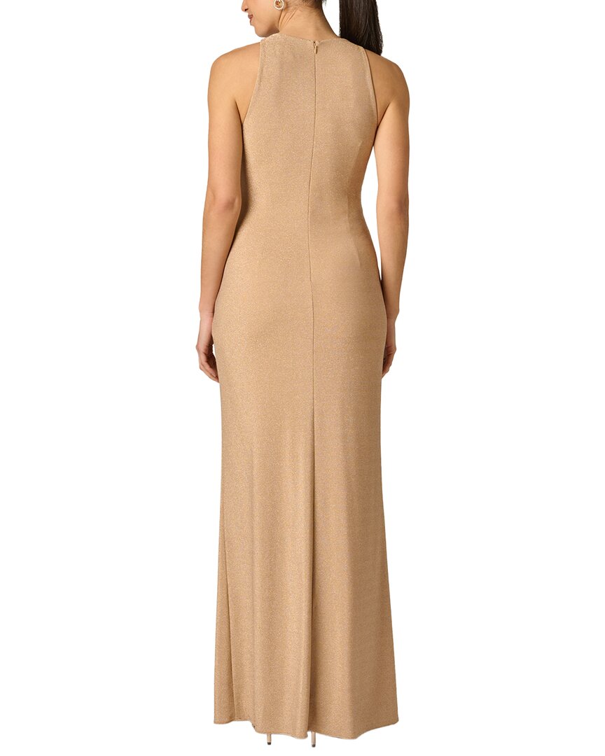 Adrianna Papell Adrianna Papell Metallic Knit Long Dress