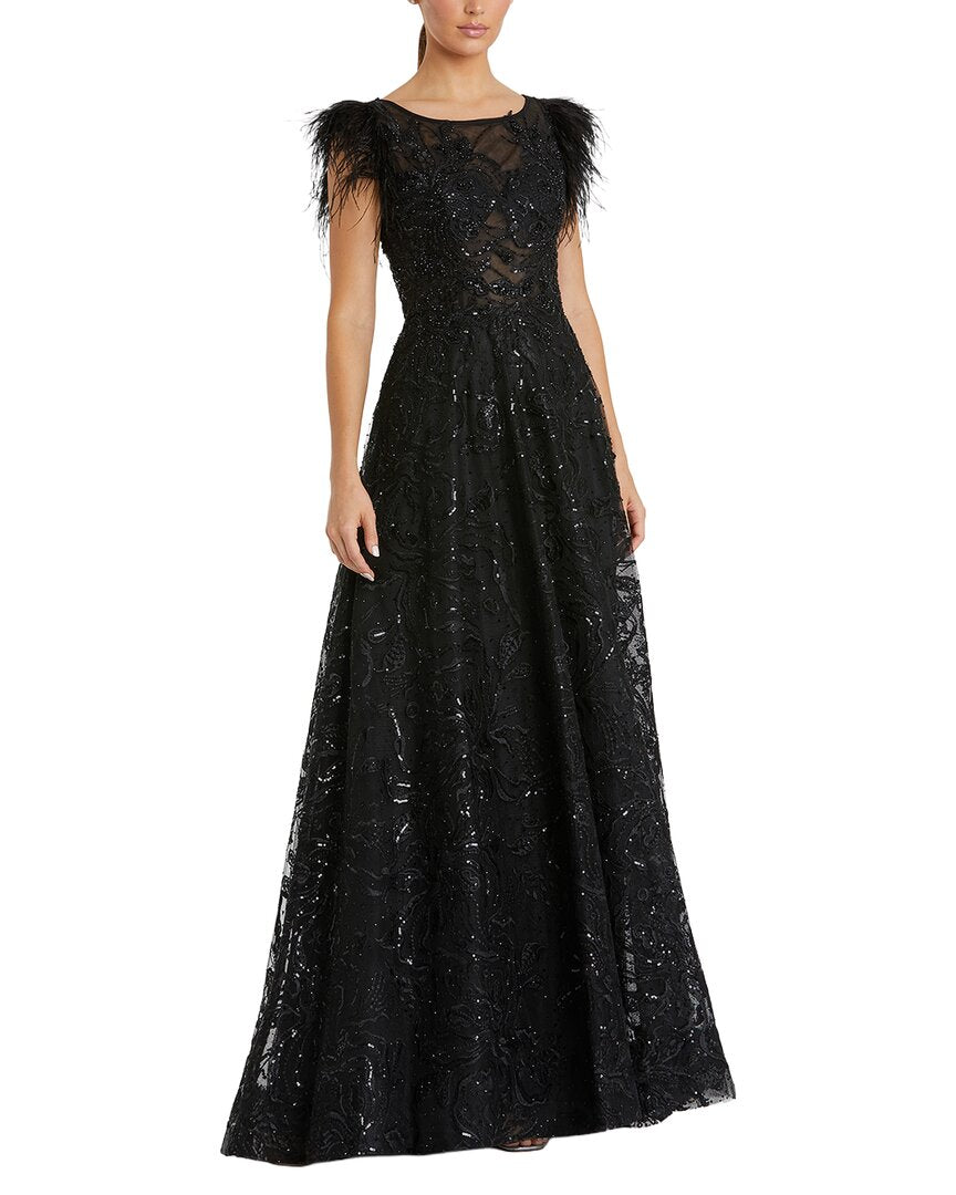 Mac Duggal Embellished Maxi Dress