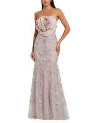 Mac Duggal 3D Flower Maxi Dress