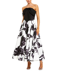 Mac Duggal Printed Midi Dress