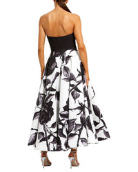 Mac Duggal Printed Midi Dress