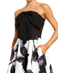 Mac Duggal Printed Midi Dress
