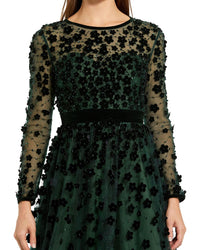 Mac Duggal Embellished Midi Dress