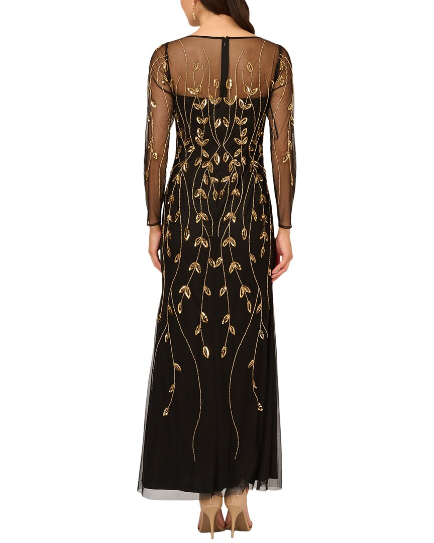 Adrianna Papell Beaded Mesh Dress