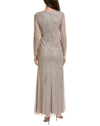 Adrianna Papell Beaded Mesh Dress