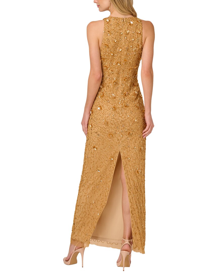 Adrianna Papell Adrianna Papell Beaded Mesh Dress